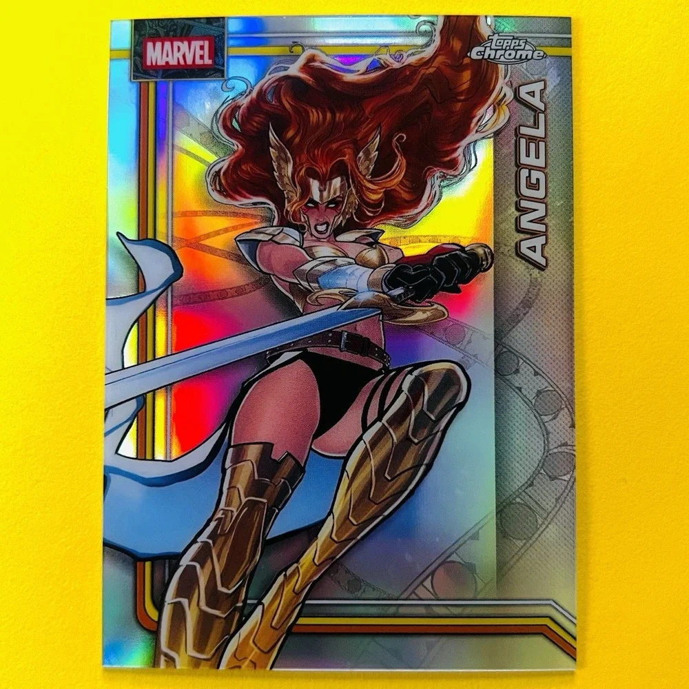 2026 Topps Chrome Marvel Angela #101 Refractor Base Parallel